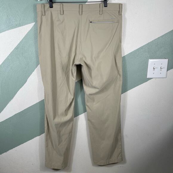Eddie Bauer Men's 38x32 Khaki Nylon Pants Camping Outdoor Hiking Golf - Picture 7 of 8